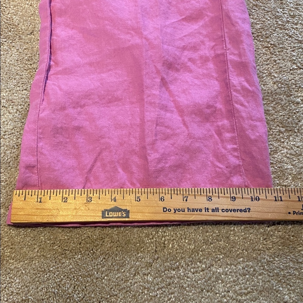 J. Jill Linen Sailor Pant Wide Leg Trouser Sugar Pink Size SP - Picture 9 of 11